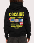 1-800-Cocaine Black Hoodie