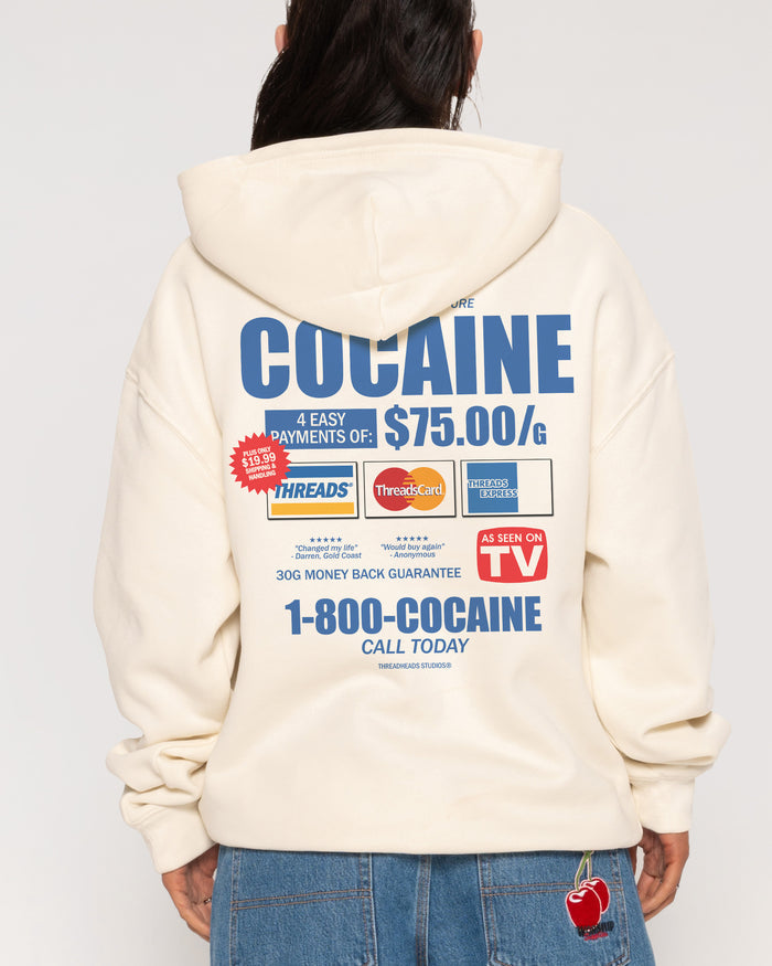 1-800-Cocaine Natural Hoodie
