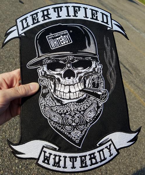 10.5 IN. X 14 IN. / CERTIFIED WHITEBOY EMBROIDERED PATCH
