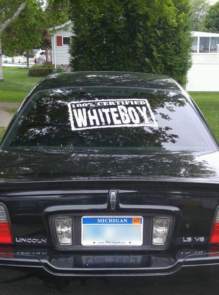 15" x 20" ORIGINAL WHITEBOY LOGO DECAL