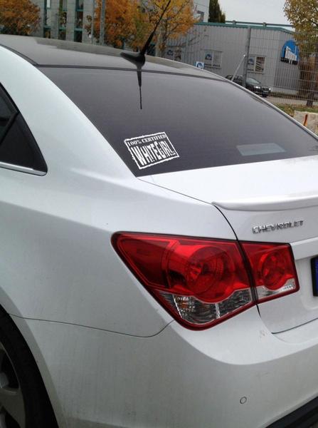 5" x 7" ORIGINAL WHITEGIRL LOGO DECAL