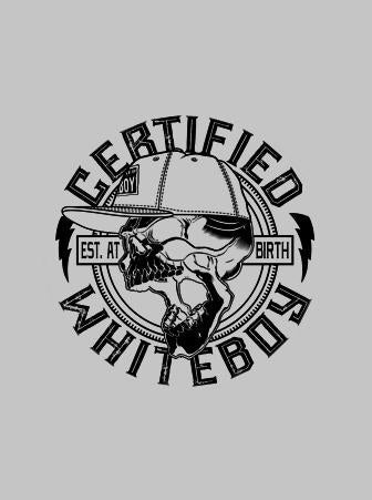 9" x 9" WHITEBOY SKULL (BLACK)