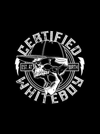 9" x 9" WHITEBOY SKULL (WHITE)