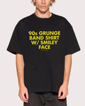 90s Grunge Black Oversized Tee