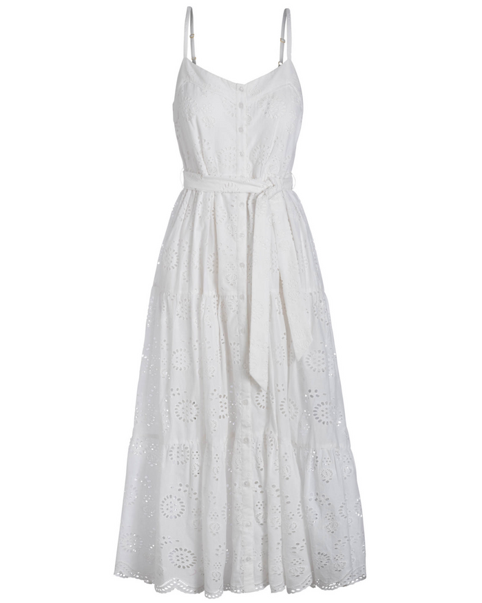 Addyson Dress In Fresh White Eyelet