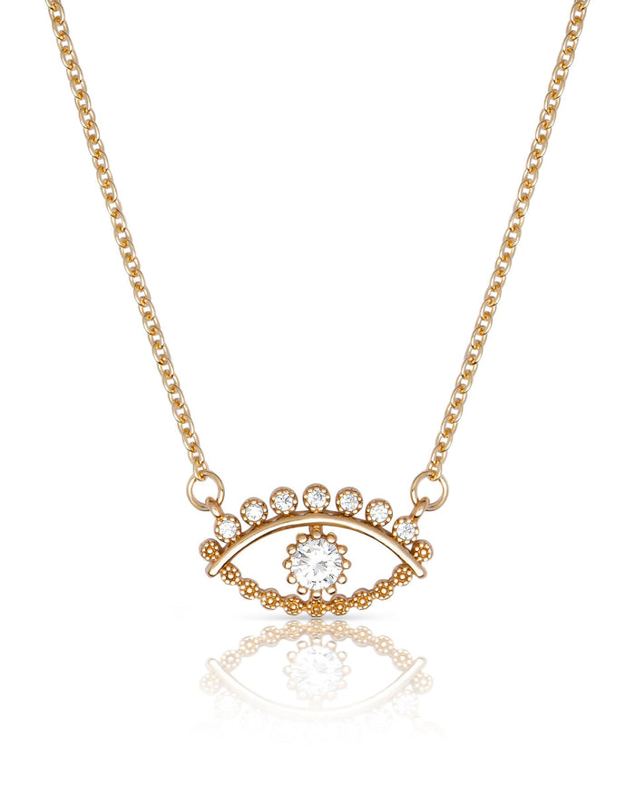 All Knowing Eye Crystal Necklace