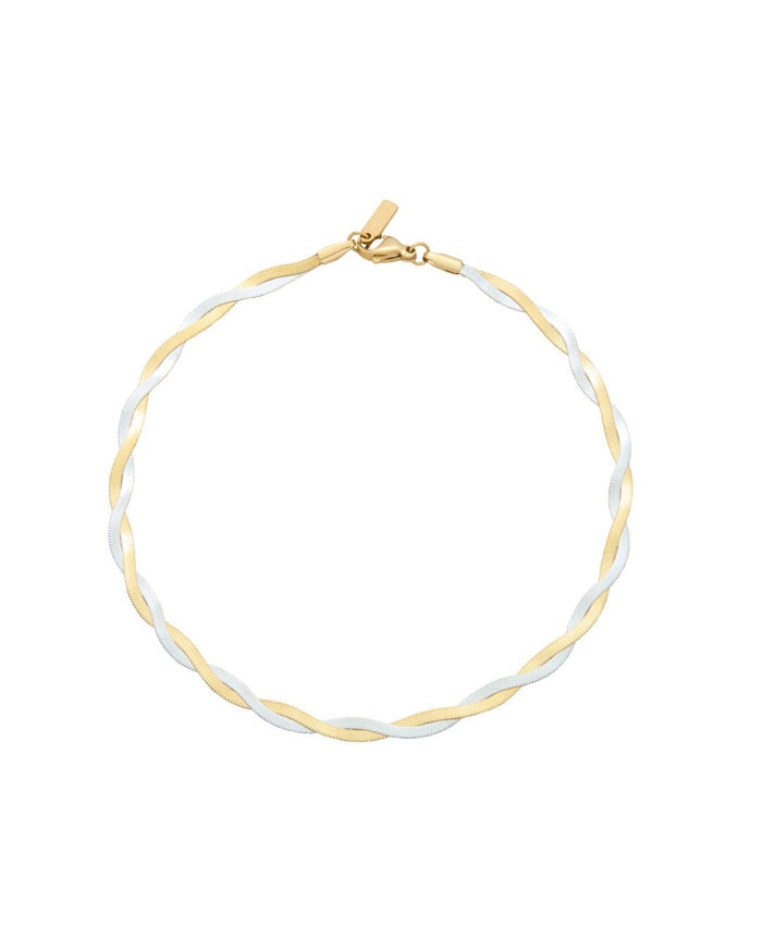 AMINA ANKLET MIXED METAL