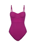 Anabel One Piece In Plum Texture