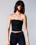 Angelique Top, Black Lace