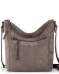 Ashland Crossbody - Leather - Mushroom Suede