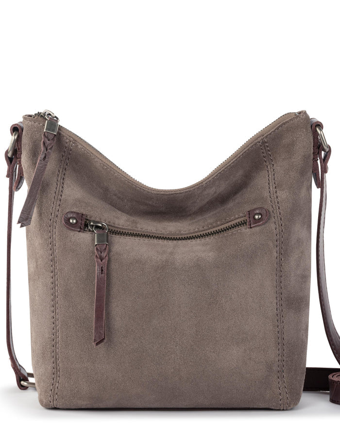 Ashland Crossbody - Leather - Mushroom Suede