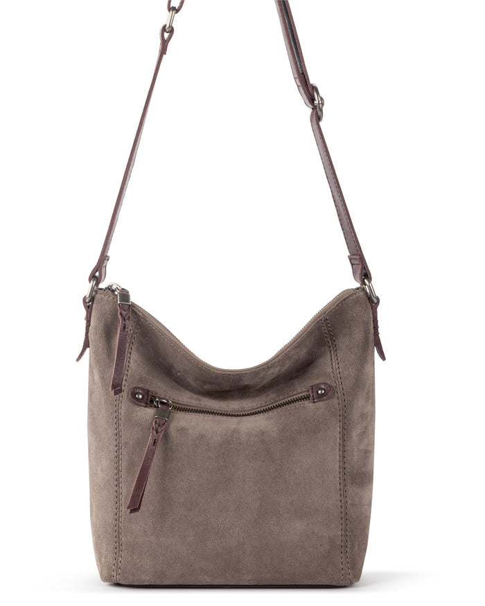 Ashland Crossbody - Leather - Mushroom Suede
