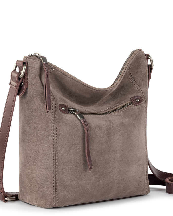 Ashland Crossbody - Leather - Mushroom Suede