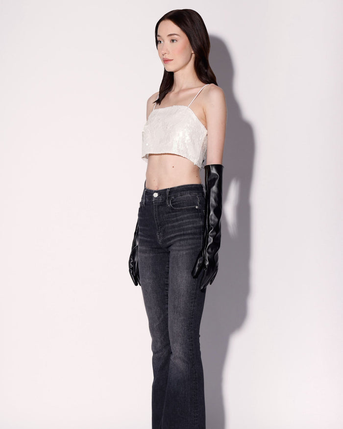 Audrine Top, Vanilla Cloud Sequin