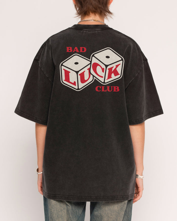 Bad Luck Club Black Wash Tee