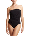 Bandeau One Piece Swimsuit Black