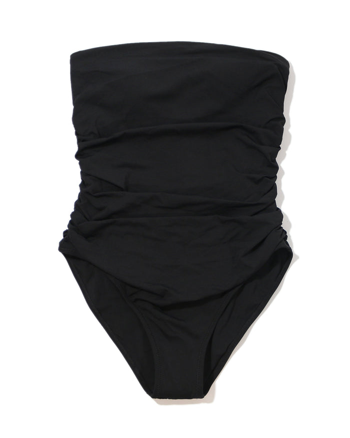 Bandeau One Piece Swimsuit Black