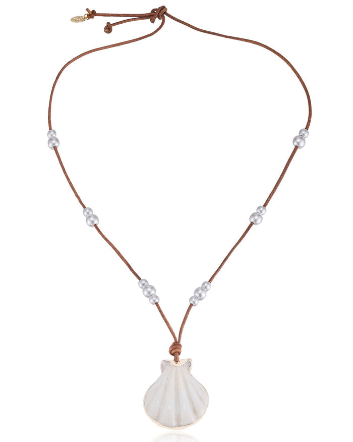 Beach Days Shell Pendant Necklace Set