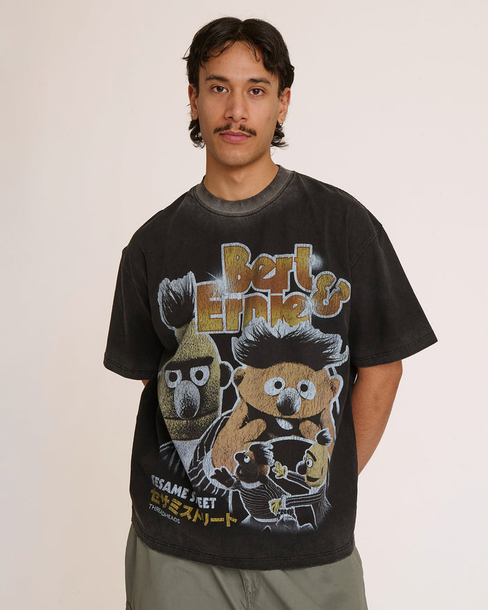 Bert and Ernie Street Patrol Wash Tee Australia