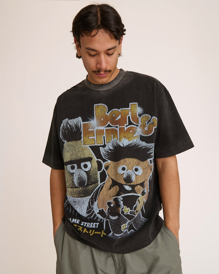 Bert and Ernie Street Patrol Wash Tee Australia