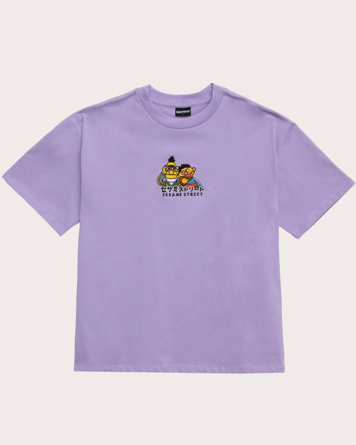 Bert and Ernie Tokyo Oversized Embroidered Tee