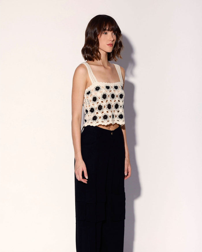 Beverly Tank Top, Dot Crochet
