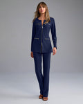 Beyond Travel Tunic Coordinate Set Maritime Navy