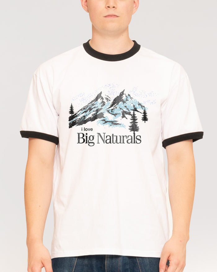 Big Naturals Black Ringer T-Shirt
