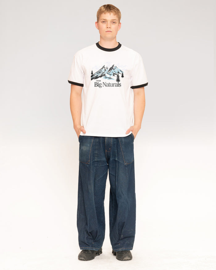 Big Naturals Black Ringer T-Shirt