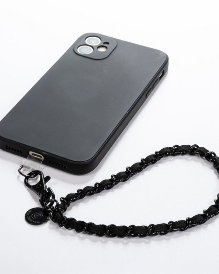 Black on Black Phone Wristlet