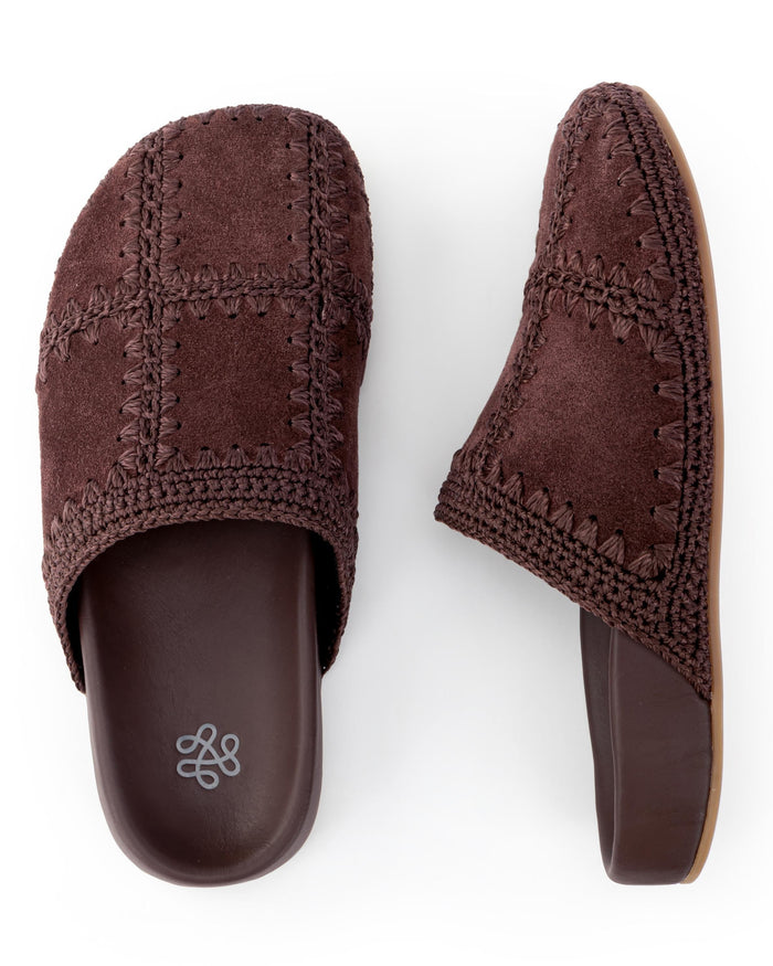 Bolinas Clog - Leather - Mahogany Suede Patch