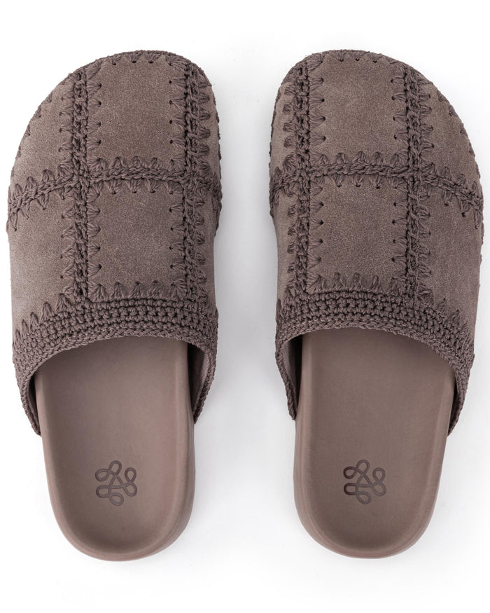 Bolinas Clog - Leather - Mushroom Suede Patch