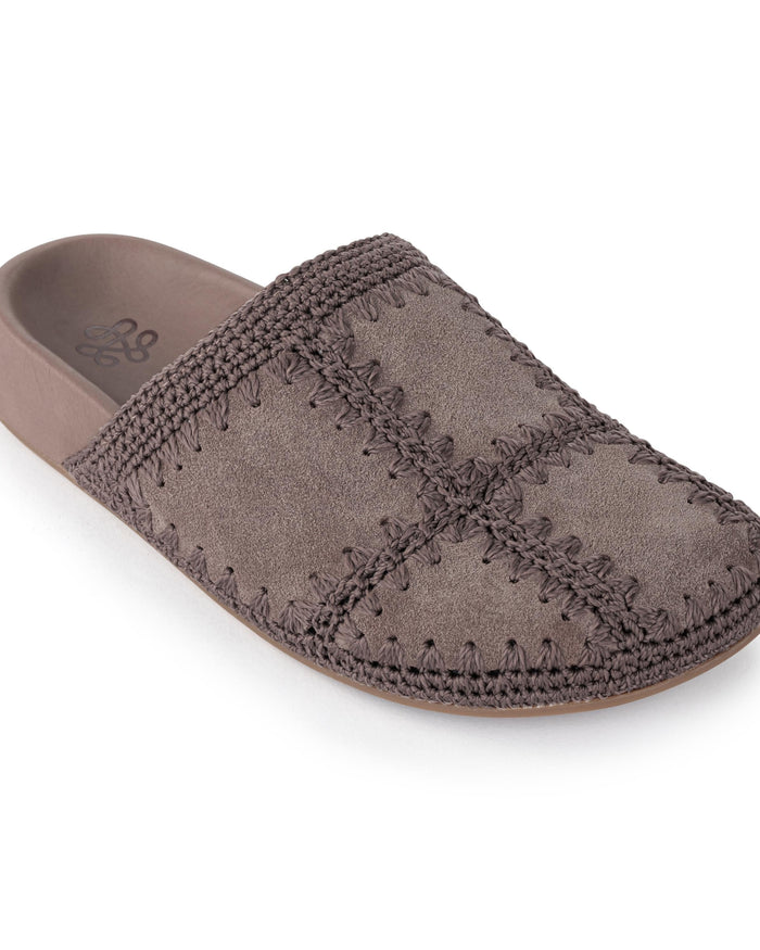 Bolinas Clog - Leather - Mushroom Suede Patch