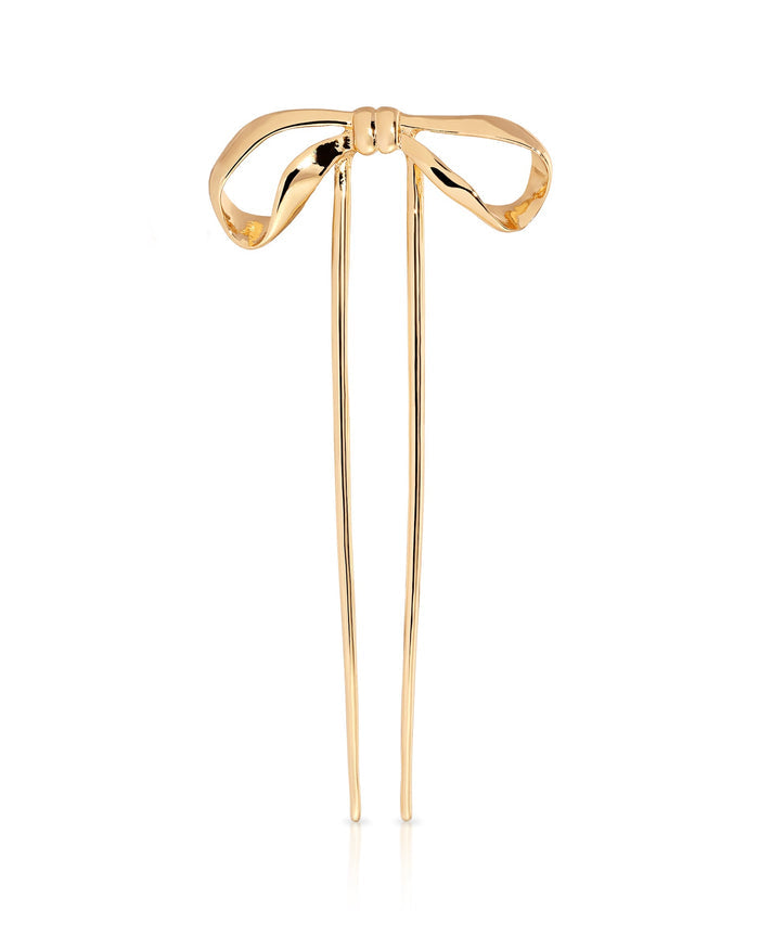 Bow Organica Hair Pin