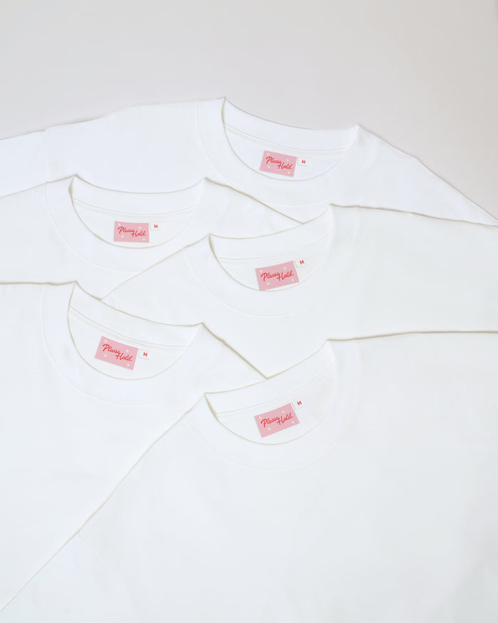 Boxy Tee 5-Pack: White