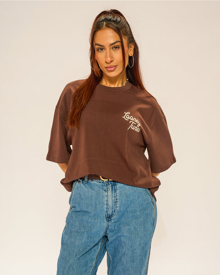 Bugs Rodeo Oversized Tee Threadheads Australia #colour_brown