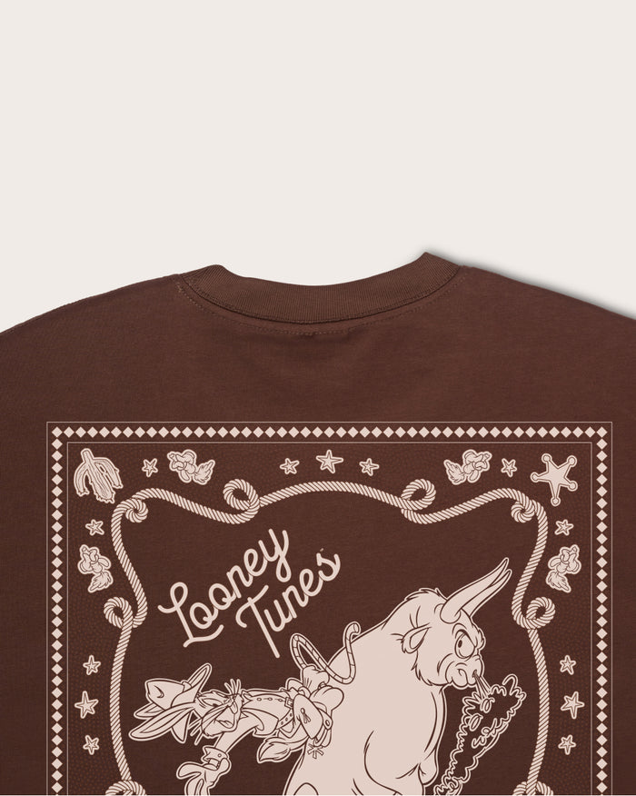 Bugs Rodeo Oversized Tee Threadheads Australia #colour_brown