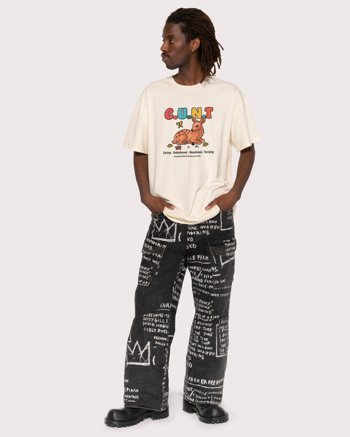 Caring Unbothered Nourished Thriving Natural T-Shirt