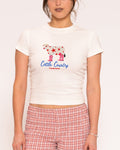 Cattle Country White Longline Baby Tee