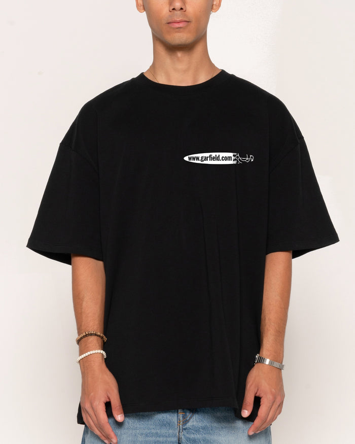 Catvertisment Black Oversized Tee