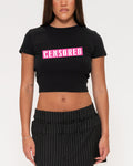 Censored Black Baby Tee