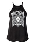 CERTIFIED WHITEGIRL EAGLE FLOWY HIGH NECK TANK