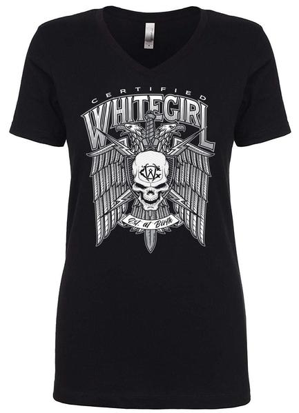 CERTIFIED WHITEGIRL EAGLE "V-NECK"
