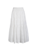 Charlie Skirt In Fresh White Eyelet