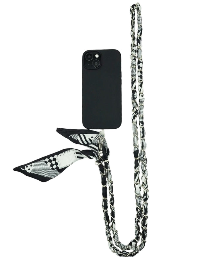 Checkerboard Crossbody Phone Chain