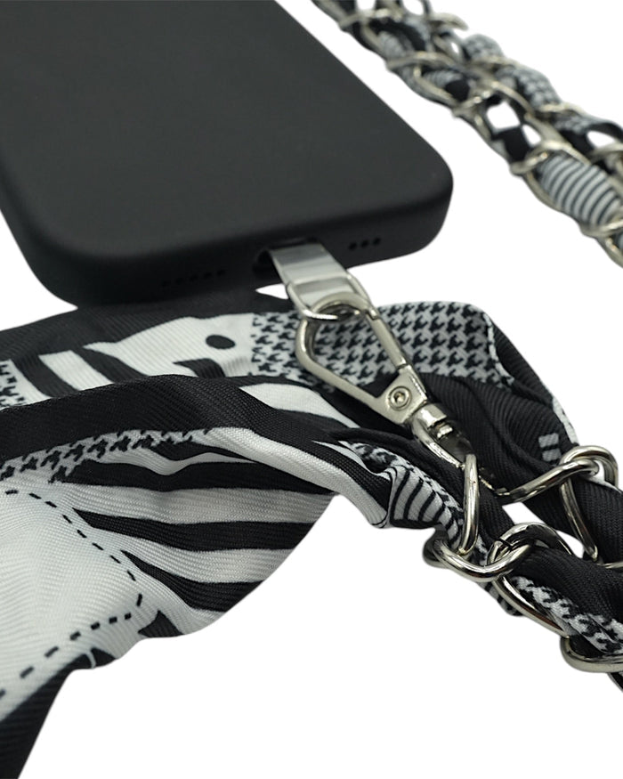 Checkerboard Crossbody Phone Chain