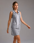 Chic Coordinate Skort Heather Gray/White