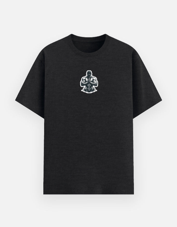 Black melange / S