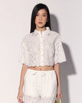 Cindy Top, White Eyelet