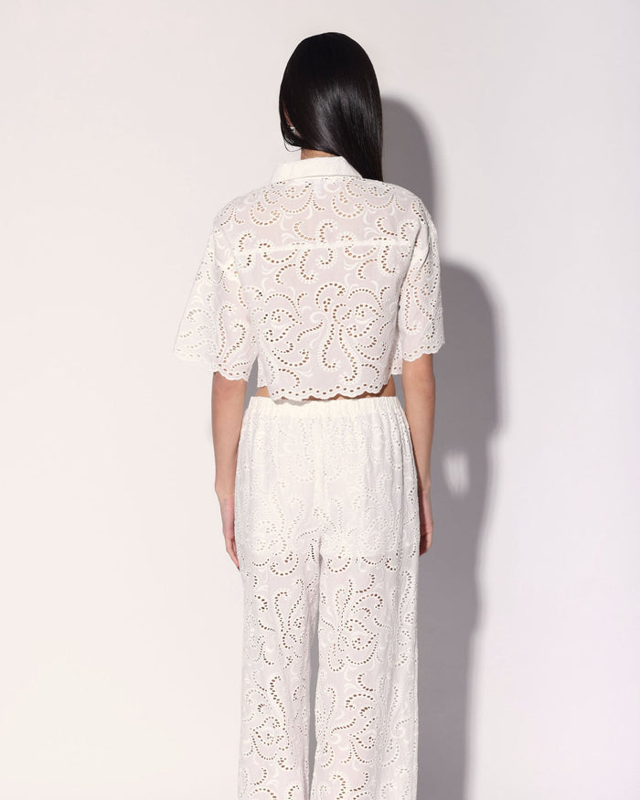 Cindy Top, White Eyelet